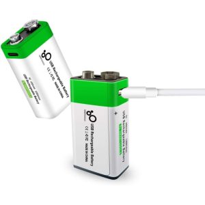USB rechargeable battery 650mAh 9V