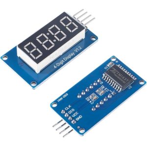 4 Bits TM1637 Red LED Display Module Clock
