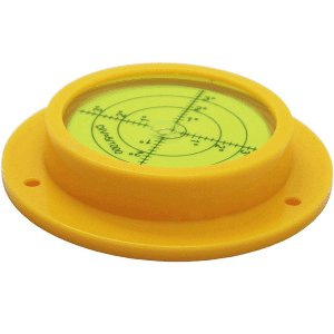 Spirit Level Round 90X17mm with yellow base