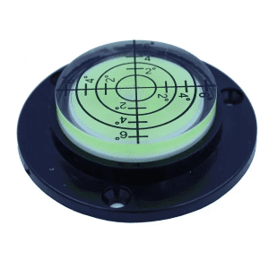 Spirit Level Round 50X9mm with black base