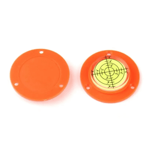 Spirit Level Round 50X18mm with Orange Base