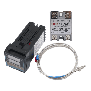 REXC100 Thermostat + CJX2-0910 + K Thermocouple 1m Probe Sensor Relay 220V Output TC