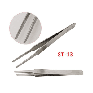 Color tweezer st-13 flat & round (115mm)