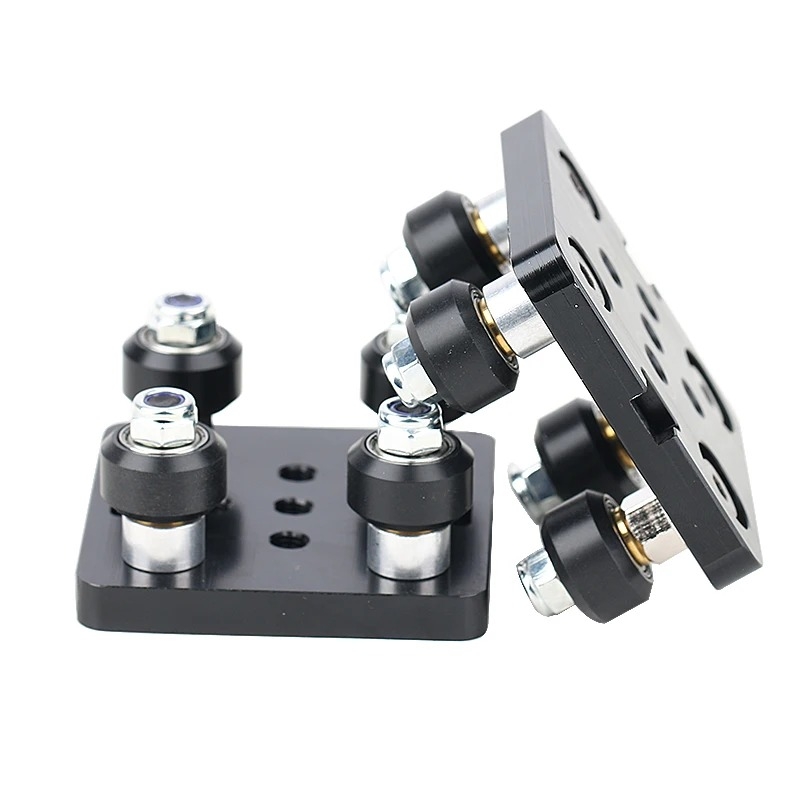 European standard 2040 aluminum profile pulley V-Slot mini five-wheel disc - Image 2