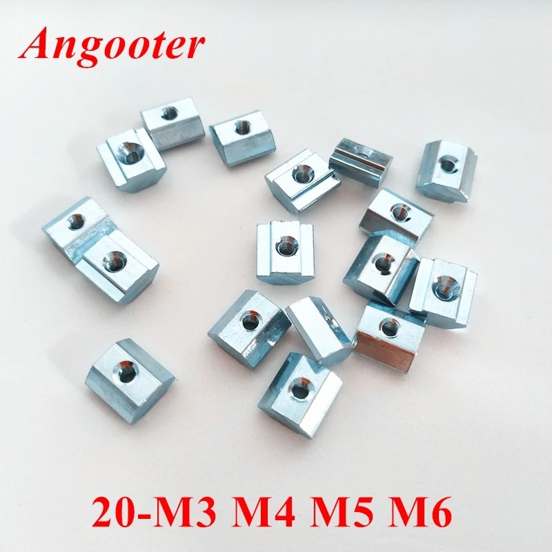 M5 T-nuts Square nut 20 profiles (European standard) - Image 2