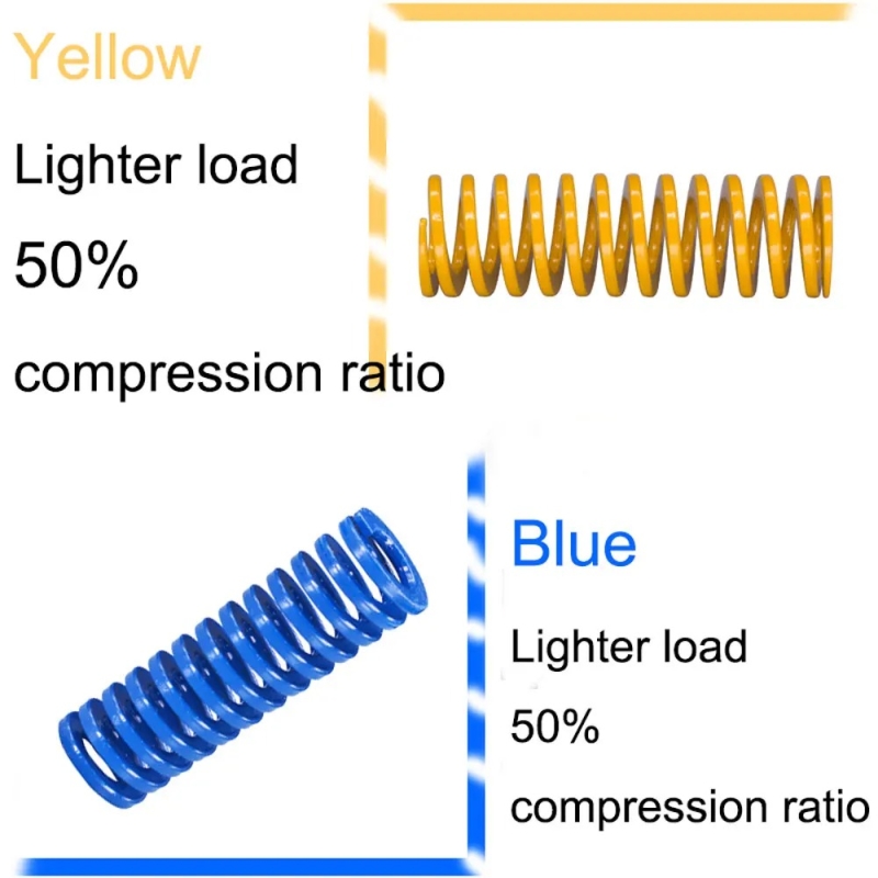 Hot bed glass platform leveling spring (inner diameter 4mm, outer diameter 8mm, length 25mm) Blue - Image 2