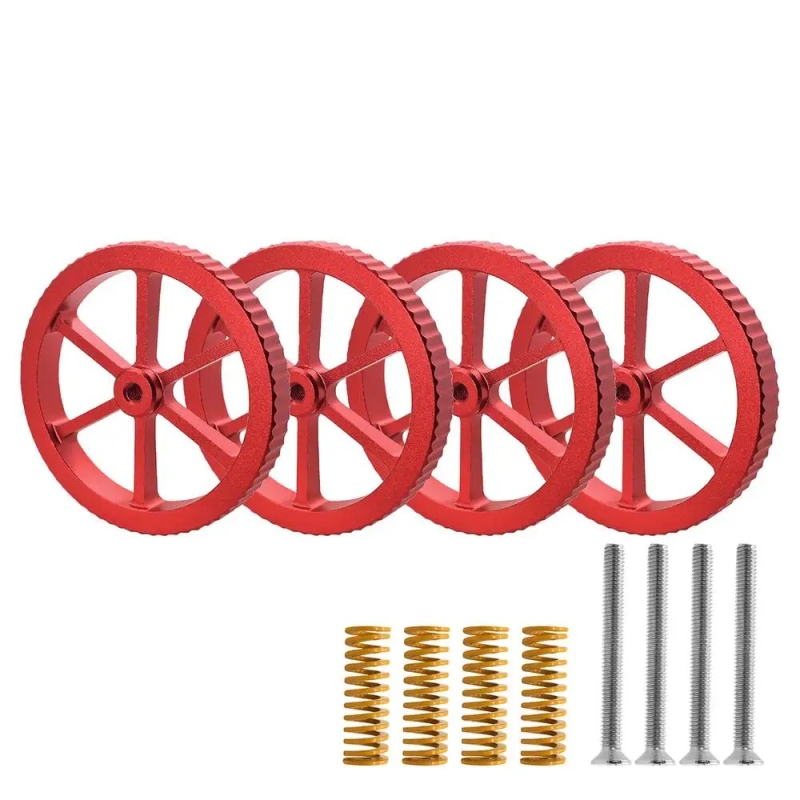 Metal leveling large nut M4-Red Color