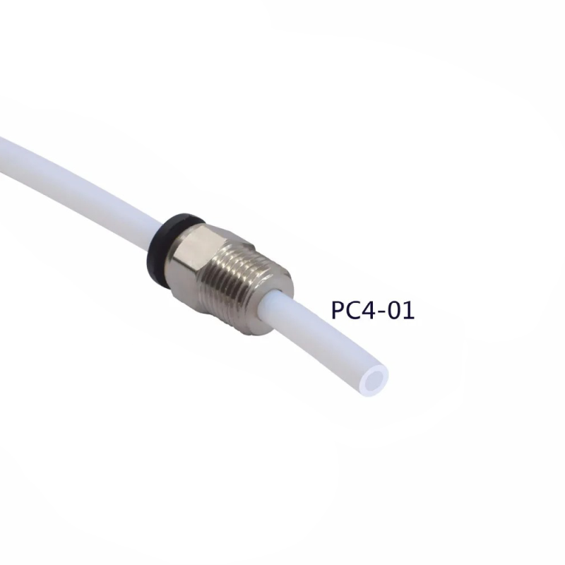 Black head remote tube quick plug 3/8"-OD4 tube-4mm round hole