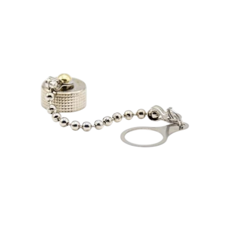 GX12 metal cap with chain