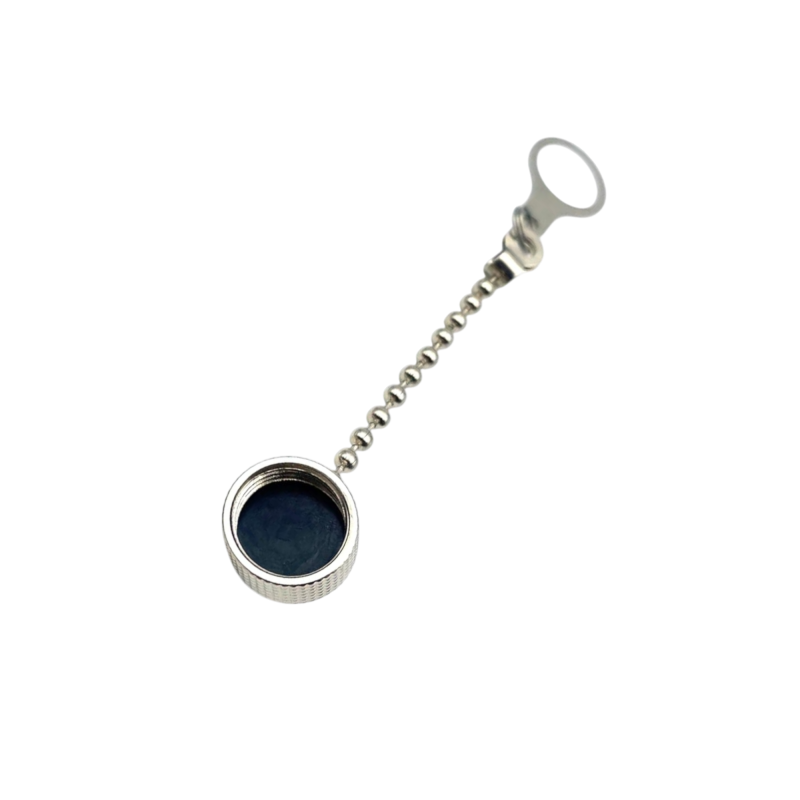 GX12 metal cap with chain - Image 2