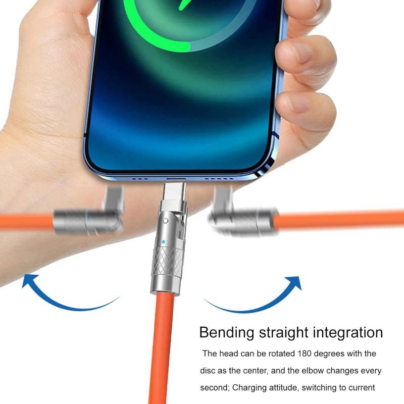120w Blue Twisting Cable Type C 1.8m - Image 2