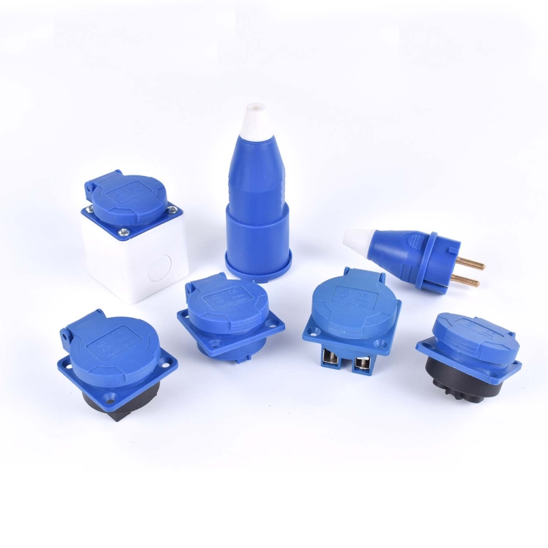 EU. Industrial Plug fly Socket 2-pin 16A concealed socket (312) - Image 3