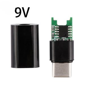 9V Trigger Type C Male USB Fast Charging Decoy Module With Black Shell 