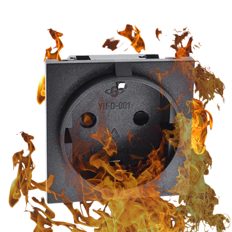 European standard AC power socket connector embedded European style German style European standard E - Image 2