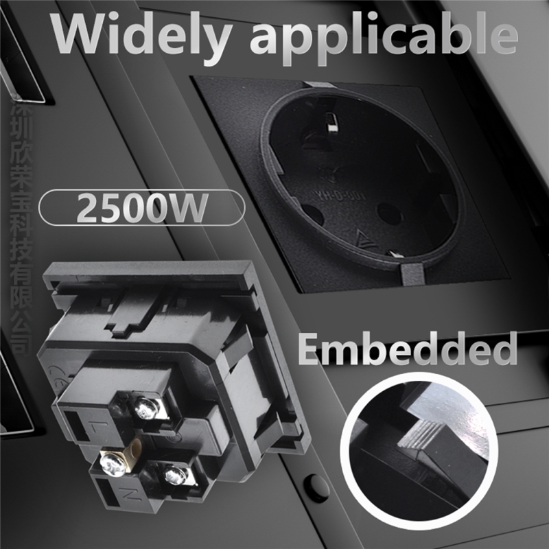 European standard AC power socket connector embedded European style German style European standard E - Image 5