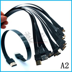 FPV HDTV-compatible Type A Male Male HDTV FPC Flat Cable for Multicopter Aerial Photography 30CM A2-