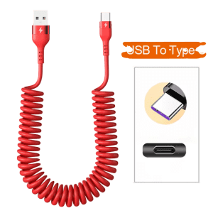 5A Type-C Super Fast Charging 1M red