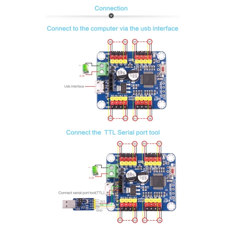 16 channel servo control board - Image 2