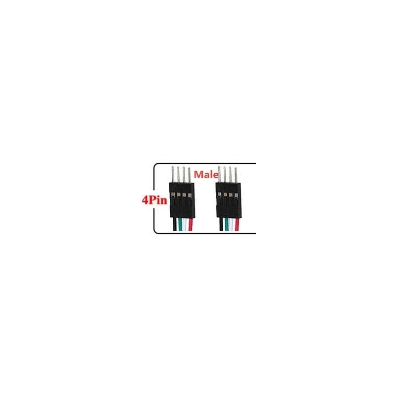 2.54MM Pitch Dupont Wire Male-Male 30cm 4Pins - Image 3