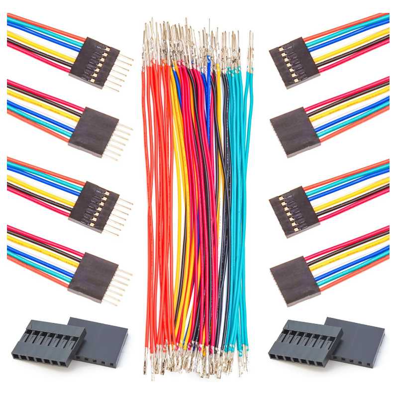 2.54MM Pitch Dupont Wire Female-Male 30cm 7Pins