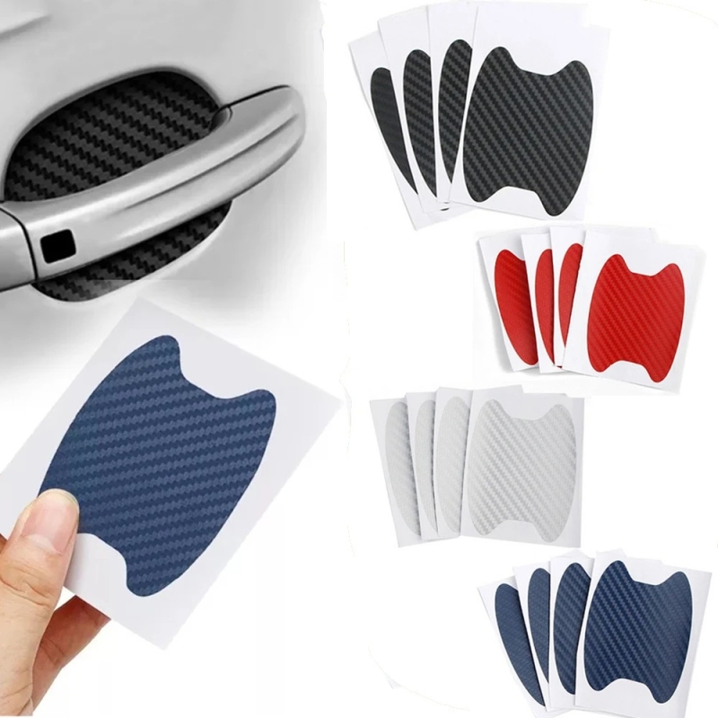 Car door handle stickers Blue 4PCS - Image 2